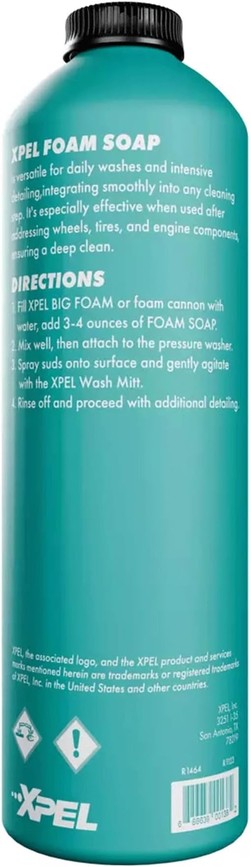 XPEL Foam Soap, 16 oz, pH-Balanced Car Wash Soap, Foam Cannon Soap Kit | Foaming car wash soap works with foam cannons, pressure washers, and foam guns and is safe for coated surfaces.