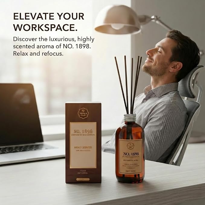 No. 1898 Diffuser Oil Refill Inspired by Ritz Carlton | Luxury Hotel-inspired, 8.5 Fl Oz for Reed diffusers, Room Sprays, Humidifier,Aroma Diffusers