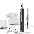 Hyashee Cleaner Kit for Airpods Pro 1 2 3 Multi-Function Cleaning Pen with Soft Brush Flocking Sponge for Bluetooth Earphones Case Cleaning Tools Black