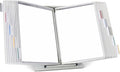 Tarifold Desktop Reference Display System, 20 Pockets, Expandable, White | 20 double-sided PVC pockets, holds 40 letter-size sheets, sturdy metal base, quick-find indexing, quick and easy to assemble
