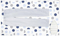 Encasa XO Ironing Mat/Pad (Large 48"x28") with 3mm Padding & Silicone Iron Rest for Steam Pressing on Tabletop or Bed - Heat Resistant, Portable, Quilting & Travel Blanket - Blue Moon
