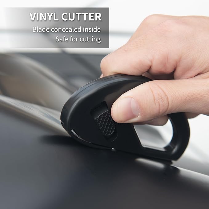 Window Tint Kit, Professional Car Wrap Kit | 14-in-1 Felt, Includes Felt Squeegees, Micro Squeegee, Vinyl Cutter, Craft Knife with Blades, Felt Replacements