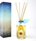 Reed Diffuser Set - Ocean Flowers Scented Diffuser with Sticks | Beach Home Fragrance Reed Diffuser for Bedroom, Bathroom Shelf Décor, Real Florals in the Bottle - Made in the USA