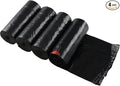 1.5 Gallon Drawstring Trash Bags, Small Black Garbage Bags, 208 Bags