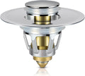 Tgosomt Bathroom Sink Stopper, Bathroom Sink Drain Strainer, Revolutionary Bathroom Accessories and Essentials (Brushed Nickel)