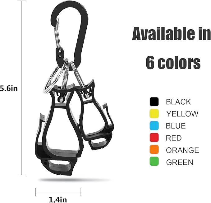 NANHONG 6 Pieces Glove Clips for Work Glove Holder Clip, Construction Worker for Glasses Helmets Gloves Holder Clip
