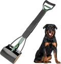 32'' Pooper Scooper for Large Small Dogs Heavy Duty, Long Handle Poop Scoop for Yard, Grass, Gravel, Dog Poop Grabber with High Strength Material and Durable Spring（Dark Green）