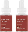 Pura Smart Home Scent Refill - Long-Lasting Premium Fragrance per Refill - Clean Diffuser Fragrance for Home, Office & Apartment - 2 Pack, Cinnamon Woods
