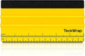 TECKWRAP Felt Squeegee Scraper Tool for Vinyl, Yellow, 6"x2.9" | For Vinyl, Decals, Inkjet Sticker Paper, and Wallpaper, Scratch-Free Application
