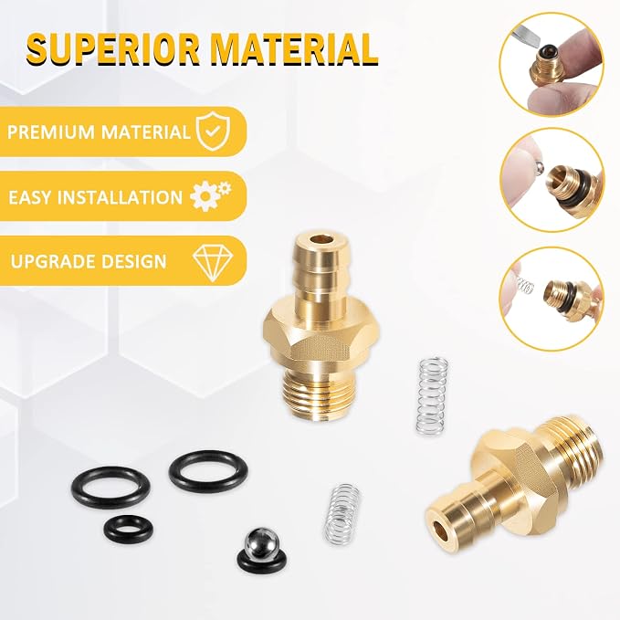 Pressure Washer Chemical Soap Injector Kit for Briggs and Stratton, Homelite, Ryobi and Husky Replaces 190593GS 190635GS and 203640GS (2 Set)