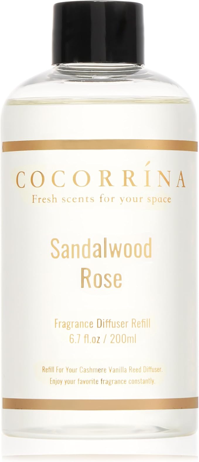Refill - Sandalwood Rose 6.7 Fl.oz Reed Diffuser Refill with 8 Sticks