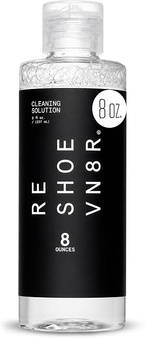 RESHOEVN8R Sneaker Cleaning Solution - Canvas, Leather, Suede, Mesh | Shoe care cleaner for canvas, leather, mesh, suede, white & nubuck shoes and sneakers, all-natural formula