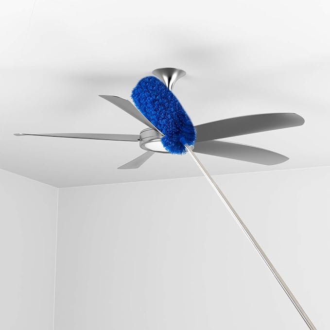Cobweb Duster with ExtensionPole,Dusters for Cleaning with 2 DusterHeads