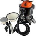 Pellethead Ash Vault Pro 10-Amp Ash Vacuum, 5-Gal, Dual HEPA | 10-amp ash vacuum with 5-gallon steel tank, Dual HEPA filtration and heat-resistant hose, For fireplaces, stoves, and BBQs