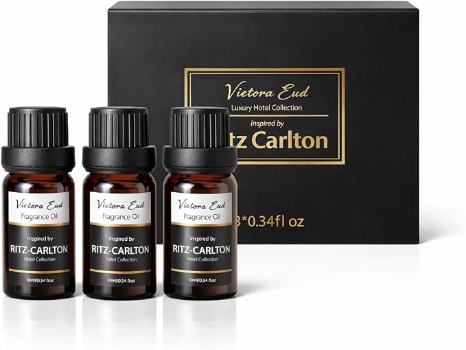 No. 1898 Fragrance Oil Set, 3 x 0.34 Fl Oz | 3 Packs Hotel-inspired Fragrance Oil Set for Diffusers, Humidifiers, Aromatherapy, Candle and Soap Making