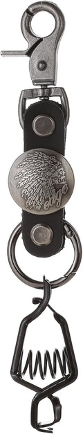 Heavy Duty Glove & Hat Clip with Carabiner, All-Metal Spring Clamp Work Glove Holder for Tool Belt, Harness, Backpack