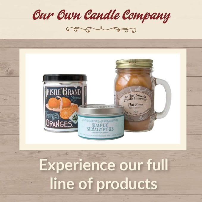 Our Own Candle Company Premium Wax Melt, Fresh Peach, 6 Cubes, 2.4 oz (4 Pack)