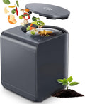 Airthereal Odorless Countertop Electric Kitchen Composter, Charcoal Gray | Revive Food-to-Soil System, 1-Click Smart Operation, Powerful Sharksden Trinity Blade, 2.5L