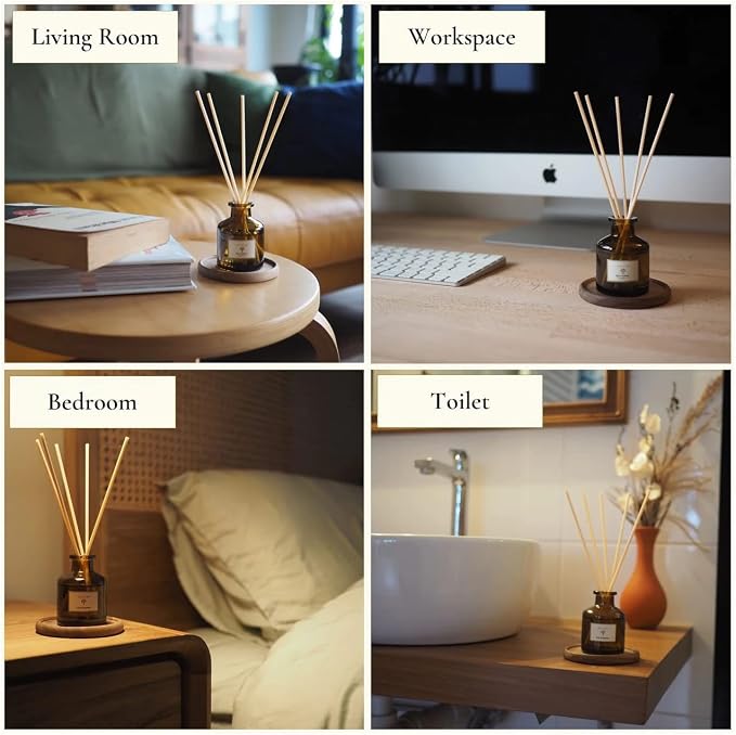 PRISTINE Himalayan Tea/Westin Hotel Inspired Scent Diffuser Refill with Free Reed Stick | Fresh Bergamot/White Tea Room Fragrance Reed Diffusers, Oil & Room Diffusers with Reed | Home Fragrance