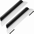 2 Pack 14 Inch Car Drying Squeegee Black Silicone Window Blade | Flexible Silicone for Drying Windshield Shower Glass, Bathroom Window Cleaner, T-bar Design, Long Handle Wash Tool