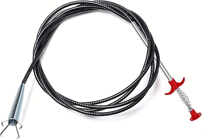 Drain Snake,76 inch Flexible Grabber Claw Pick Up Reacher Tool,Drain Clog Remover - Gutter Cleaning Tools for Home Sink, Bathroom Tub,Drain, Toilet, Tight Spaces