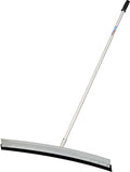 Unger Professional AquaDozer Max Kit, 36” Smooth Surface Curved Floor Squeegee and 48” Dual End Pole, Rubber Blade Scrubber and Broom for Concrete, Asphalt, and Tough Cleaning Jobs
