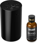 ANZ Waterless Essential Oil Diffuser Starter Kit, Black | 30 mL BGR Hotel Scent Fragrance Oil, Battery Operated, Up to 600 sq ft, Portable for Home Car Office, ANZKit-30-G