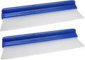 Uenhoy 2 Pack Car Squeegee 12 Inches, Flexible Car Water Scraper, Blue | Automotive Wiper, Silicone Water Blade for Car Windshield, Window, Home Glass