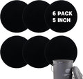 6 Pack Charcoal Filters for Compost Bin Bucket, 5 Inch Round Activated Carbon Charcoal Replacement Filters for Kitchen Countertop and Home Bucket Compost Bin (Refill, Odor Eliminating)