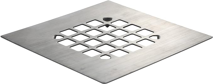 Danco 11045 Snap-In Shower Strainer & Drain Cover, Brushed Nickel