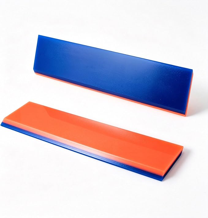 NEWISHTOOL 2 Pack Rubber Squeegee (8-Inch Replacement Blade, No Handle) | Tint Squeegee for Water Removal, Glass Cleaning, PPF Installing and Window Film Application