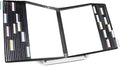 Tarifold Desktop Reference Display System, 30 Pockets, Expandable, Black | 30 double-sided PVC pockets, holds 60 letter-size sheets, sturdy metal base, quick-find indexing, quick and easy to assemble