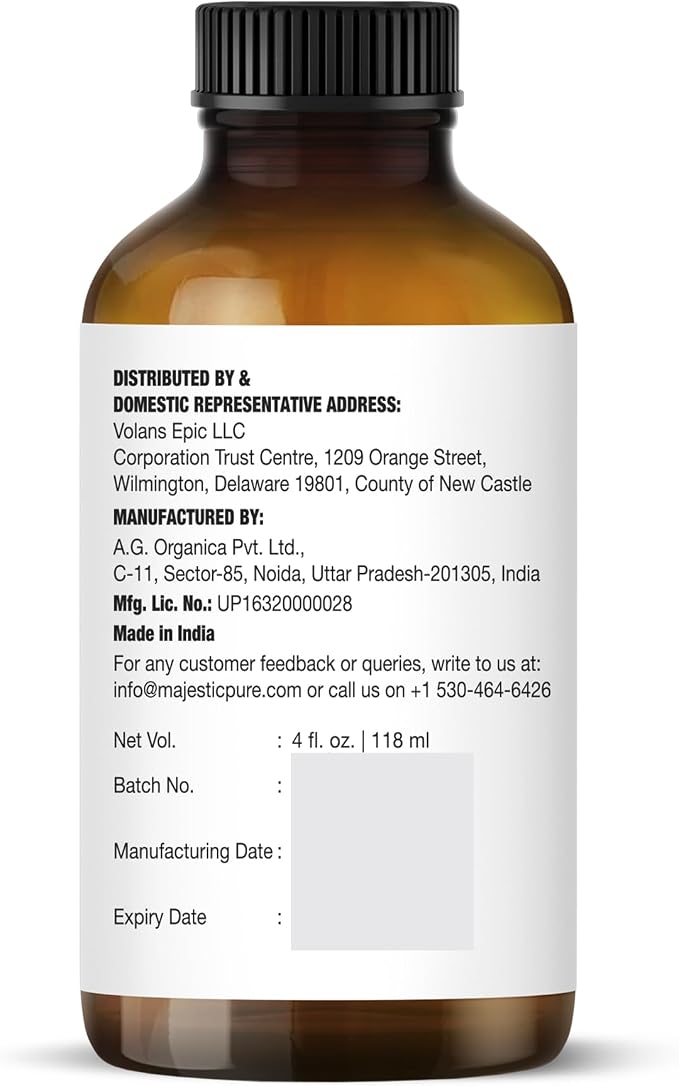 Majestic Pure Lavender Essential Oil for Diffuser - 4 Fl Oz (Pack of 2) | 100% Pure & Natural Ideal for diffuser use, aromatherapy, massage, soap making, candle making home fragrance
