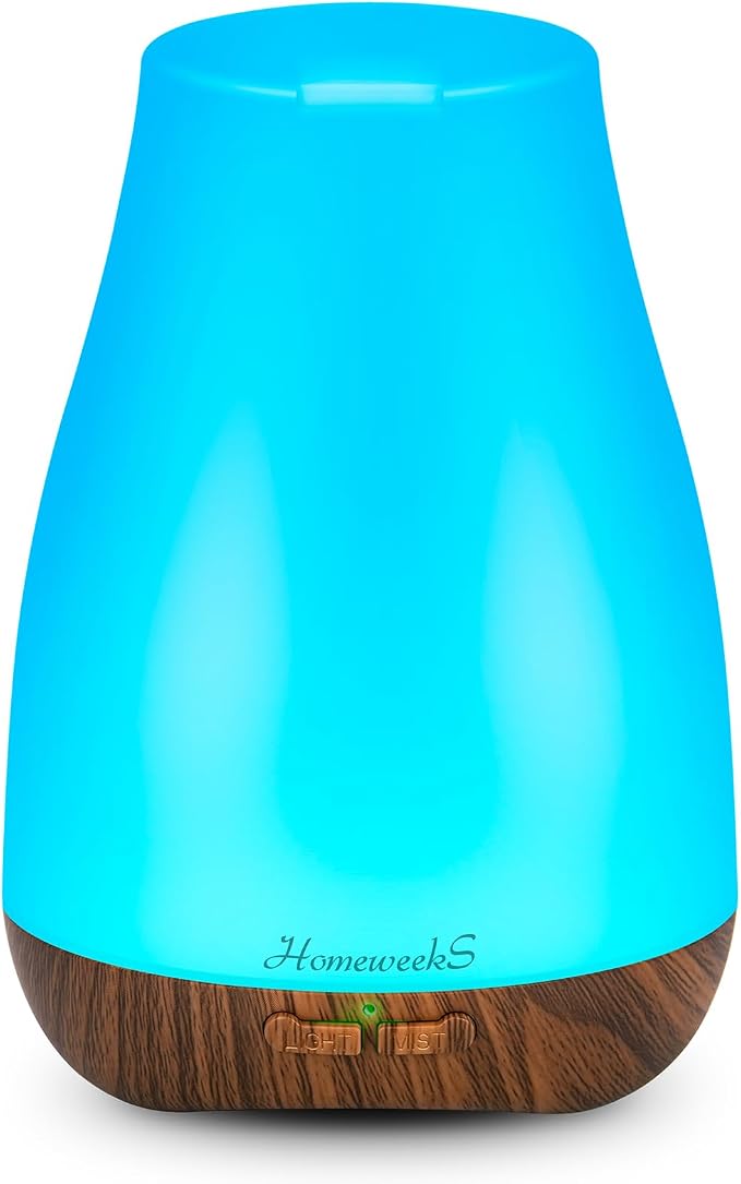 Homeweeks Essential Oil Diffuser for Room 100 ML 1 Pack | Aromatherapy Scent Diffuser Adjustable Mist Mode, Cool Mist, Auto Off Ultrasonic Aroma Fragrance Diffuser for Bedroom Office