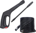 High Pressure Water Spray Gun Wand Nozzle & 32FT Hose, Replacement Pressure Washer Gun Compatible with Portland Pulsar Husky Powerwasher TaskForce TaskMaster ShopForce Electric Pressure Washers
