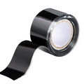 Self Fusing Silicone Tape 1 in x 5' Black Waterproof Rubber Leak Proof Sealing Silicone Rubber Self-amalgamating Tape for Emergency Hot and Cold Water Pipe Repairs and Tool Fixation
