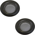 Drain Hair Catcher,Drain Stoper,Shower Drain Cover for Bathtub, Kitchen Sink Strainer, Stainless Steel Bathroom Sink, Drain Stopper with (2 PCS,Black,3.5 in)