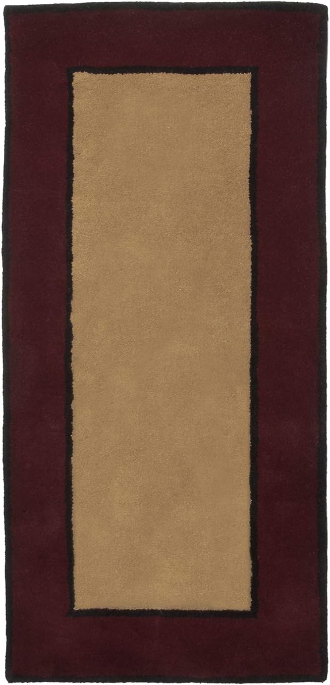 Minuteman International Contemporary II Berry Wool Hearth Rug, Rectangular