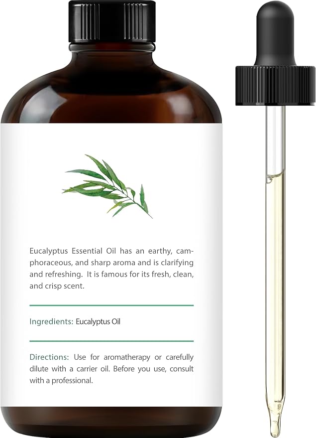 Handcraft Blends Eucalyptus Essential Oil – Huge 4 Fl Oz – 100% Pure and Natural – Premium Grade Essential Oil for Diffuser and Aromatherapy, Skin, Massage, Candle and Soap Making Fragrance