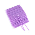 G2PLUS Micro Swabs, Disposable Micro Applicator Brushes and Swabs 100PCS | Purple Cotton Tips for Makeup Correction, Eyeliner Detailing, Nail Art Cleanup, Brow Tinting, Lash Extension Prep and Pro Use