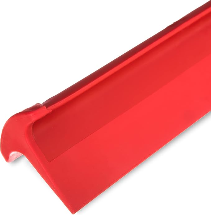 SPARTA 3656705 Plastic Floor Squeegee, Shower Squeegee, Heavy Duty Squeegee With Rubber Blade For Windows, Glass, Shower Doors, Floors, Windshields, 20 Inches, Red