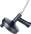 33 Ft Drain Auger Flexible Plumbing Snake Pipe Clog Remover Tool | Flexible steel cable clears hair & grease clogs, works for sink, tub, shower drains, DIY plumbing unclogging tool