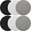 6-Pack Drain Hair Catcher Durable Silicone Hair Stopper Shower Drain Covers Easy to Install and Clean Suit for Bathroom Bathtub and Kitchen