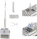 Keyboard Cleaner & Laptop Cleaning Kit - 9-in-1 Electronics Cleaning Brush Set with Keycap Puller, Screen Cleaner, Earbud Cleaner Pen for Computer, PC Monitor, MacBook, Phone, Airpods (White)