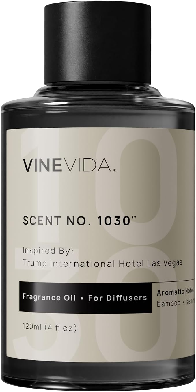 VINEVIDA Scent NO. 1030 Fragrance Oil for Cold Air Diffusers - 120mL (4oz) - Inspired by Trump International Hotel Las Vegas - Hotel Scents for Home