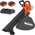 MAXLANDER 40V Cordless Leaf Blower Vacuum Mulcher, Leaf Vacuum with 40L Bag | Brushless Motor, 15:1 Mulch Ratio, 6-Speed Dial, 170MPH Blowers for Lawn Yard Cleanup, 2x4.0Ah Battery & Charger Included