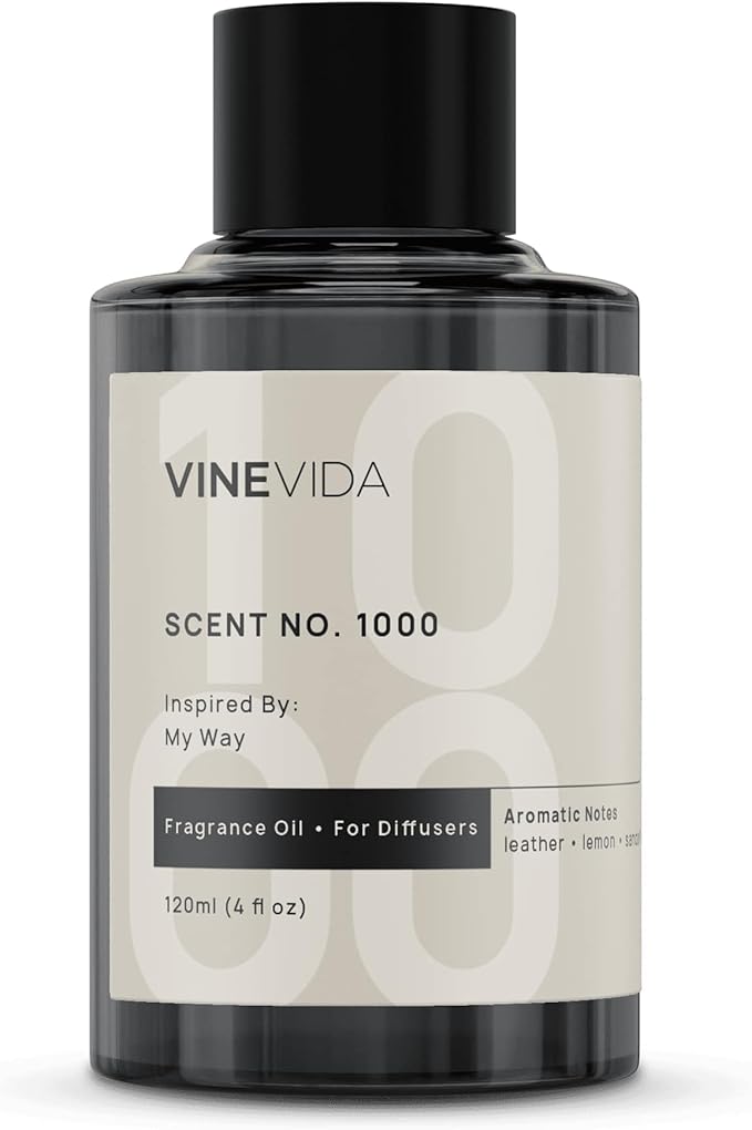 VINEVIDA (4oz) Hotel Fragrance Collection Diffuser Oil - Scents for Home - Cold Air Diffuser Oil - Essential Oil - No.1000 Inspired by My Way
