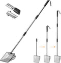 PETOCAT Cat Litter Scoop 43 inch Metal Litter Scooper with Stainless Steel Long Handle, Upgraded Large Kitty Box Scooper Heavy Duty Deep Shovel for Fast Sifting, Dog Waste Scooops for Outside Pet Poop