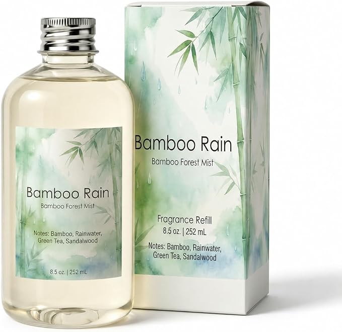 Bamboo Diffuser Oil Refill, 8.5 Fl Oz | Luxury Hotel-inspired ,Fragrance Oil for Reed diffusers, Room Sprays, Humidifier,Aroma Diffusers