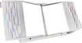 Tarifold Desktop Reference Display System, 40 Pockets, Expandable, White | 40 double-sided PVC pockets, holds 80 letter-size sheets, sturdy metal base, quick-find indexing, quick and easy to assemble